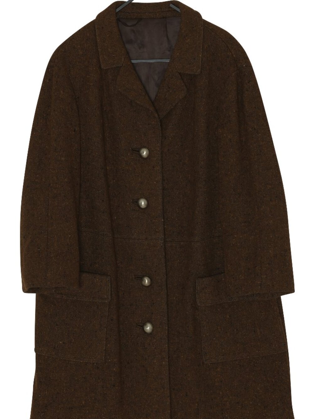 Early 1970s Wool-Rich Car Coat, Low-Structure, Relaxed Block, West Germany